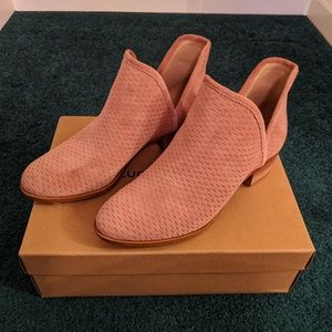 Blush Pink Lucky Brand Baley Booties